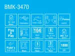 کیبورد و موس بیاند سیمدار مدل BMK-3470 - تصویر 2