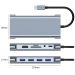 هاب 11 پورت USB-C مدل ای‌فور‌تک (IFORTECH) - تصویر 3